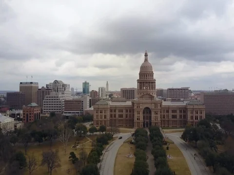 Austin Texas State Capitol Building Stock Footage 72412943