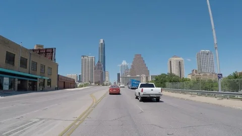 Austin Texas streets driving Stock Footage 106833264