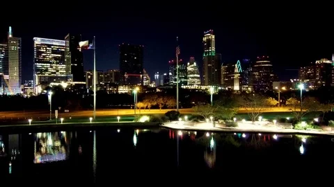 Austin Timelapse - Night to Day Stock Footage 105433876