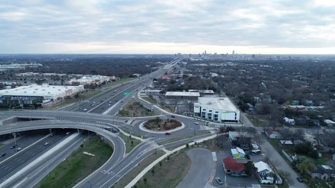 Austin Traffic Circle Hyperlapse Stock Footage 129794195