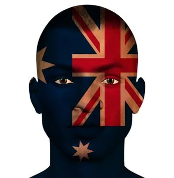Austrailia man Stock Illustration