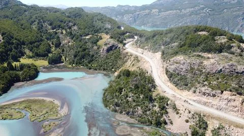 Austral Highway - Chile Foto stock