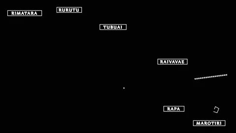 Austral Islands map of French Polynesia outline animation Stock Footage 149585121