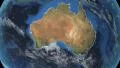 Australia. 3d earth in space - zoom in on Australia contoured 4k 4k or 4k+ Resolution