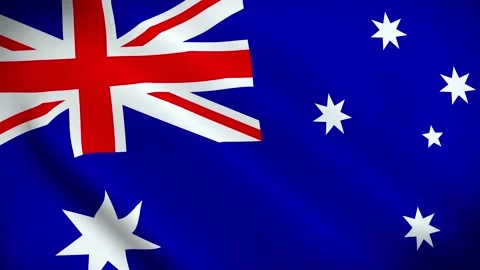 Australia 4K Flag Animation Stock Footage 172427138
