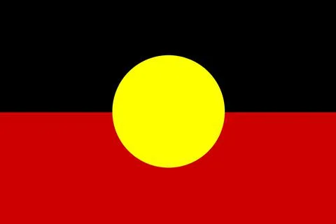 Australia Aboriginal flag background Stock Illustration
