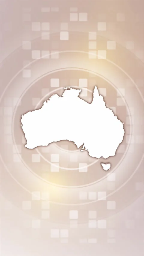 Australia Animated Map Stock Footage 275898211
