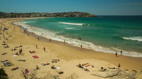 Australia Beach in Summer : Time Lapse Stock Footage 64610582