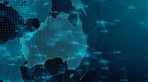 Australia big data IOT network using cloud computing information technology - 스톡 일러스트