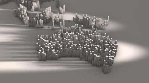 Australia blockchain big data binary visualization cloud computing internet o Stockillustratie