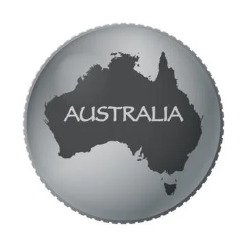 Australia Coin Illustrazione stock