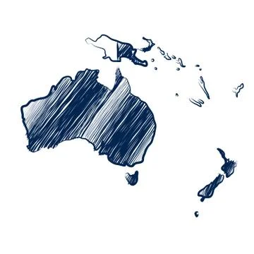 Australia continent Stock Illustration