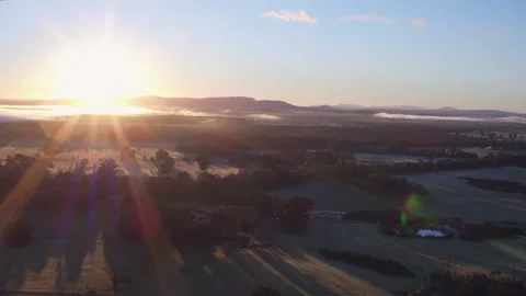 Australia Countryside Sunset Stock Footage 219825222