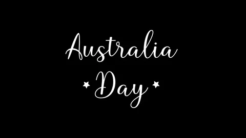 Australia day 4 white Stock Footage 296609403