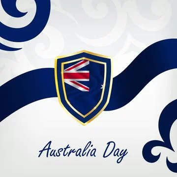Australia day template Stockillustratie