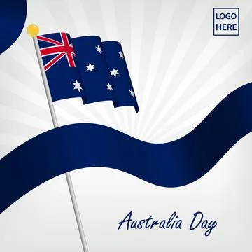 Australia day template Stock Illustration