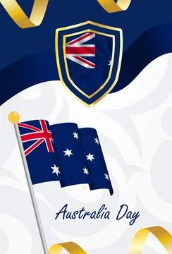 Australia day template Stock Illustration