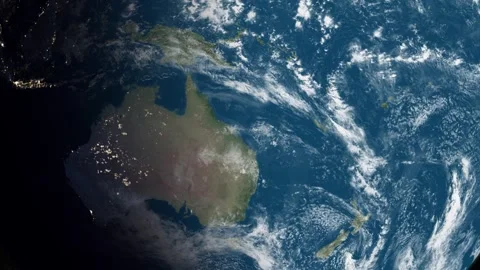 Australia Earth Zoom From Outer Space Stock Footage 339017609