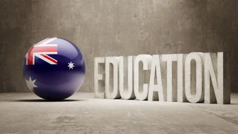 Australia Education Concept Stock Illustration