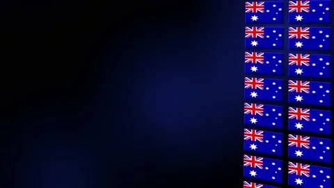 Australia Flag Animated Background 3d An... | Stock Video | Pond5