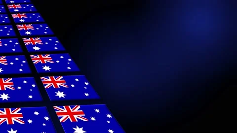 Australia Flag Animated Background 3d An... | Stock Video | Pond5