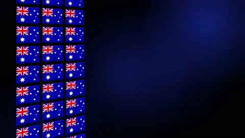 Australia Flag Animated Background 3d An... | Stock Video | Pond5