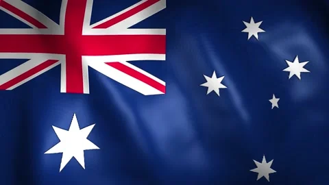 Australia Flag animation Stock Footage 208067650