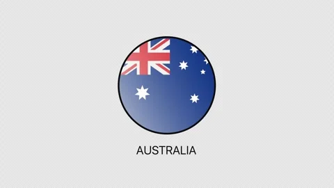 Australia Flag Animation. Vidéo 340260118