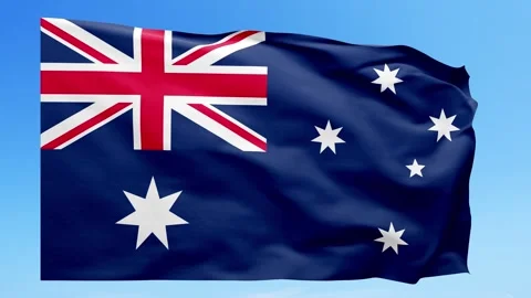 Australia Flag Animation – Seamless Loop (4K UHD) Stock Footage 317762482