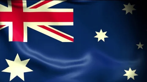 Australia Flag Background Seamless Looping Animation. 4K High Definition Video Stock Footage 71651121