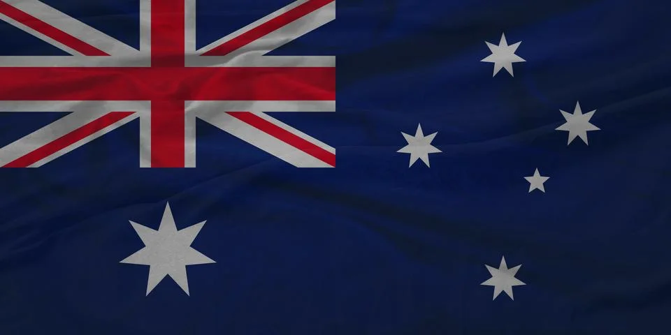 Australia    Flag breeze flutter texture Stock Illustration