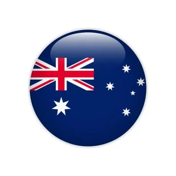 Australia flag on button Stock-Illustration
