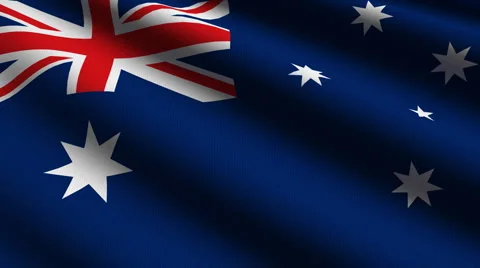 Australia flag close-up Stock-Footage 882870