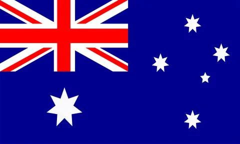 Australia Flag Design Stock Illustration