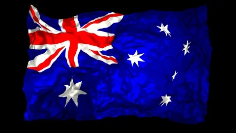 Australia flag Stock Footage 110740462