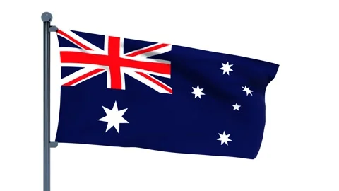 Australia Flag Stock Footage 150195198