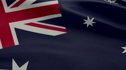 Australia Flag Stock Footage 156818082