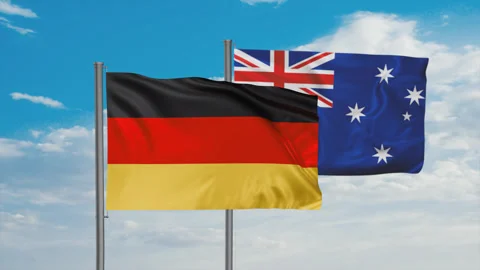 Australia flag Video stock 245110589