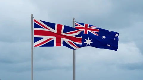 Australia flag Stock Footage 251746239