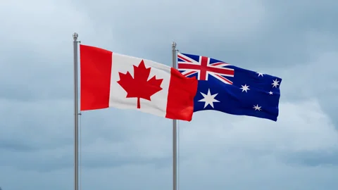 Australia flag Stock Footage 252022535