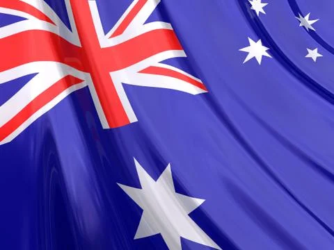 Australia Flag Stock Illustration