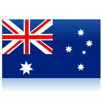 Australia flag Illustrazione stock