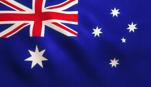 Australia Flag Stock Illustration