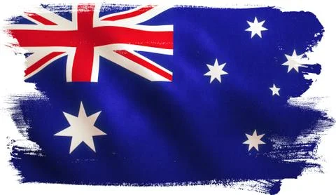 Australia Flag Stock Illustration
