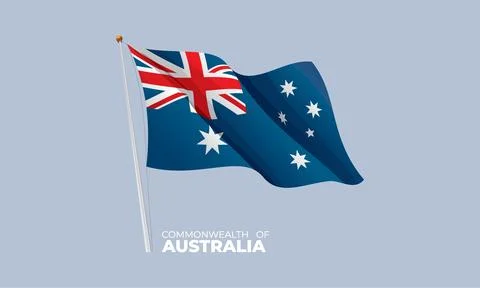Australia flag Illustrazione stock