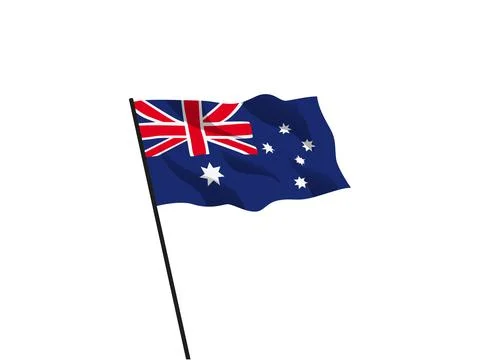 Australia Flag Stock Illustration