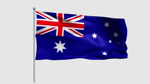 Australia Flag - Pack 1 Stock Footage 340607542