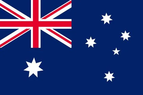 Australia flag pattern background. Realistic national flag design. Abstract.. Stock Illustration