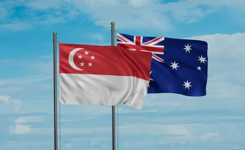 Australia flag Stock Photos