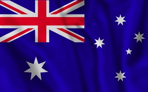 Australia flag. Rectangle Australian flag illustration. Australia country f.. Illustrazione stock